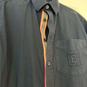 Burberry Navy Button-Up Shirt size M. Wore once